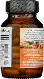 ORGANIC INDIA Ashwagandha Capsules - Organic Ashwagandha Supplement - Vegan Ashwagandha Root, Gluten-Free, Kosher, Non-GMO, Supports Stress Relief, Energy, and Sleep - 60 Capsules