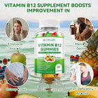 1 Pack Methyl B-12 3000mcg Gummies for Kids & Adults, Vitamin B12 (Methylcobalamin) with Vitamin B6, Folate & D3, Supports Energy, Metabolism & Immune Wellness, 60 Count