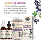 Garden of Life Organics Elderberry Gummies for Adults & Kids - Immune Support Supplement with Organic Fruit, Herbal Blend, Elderberry, Echinacea, Zinc, Vitamin C, 120 Vegan Gluten Free Gummies