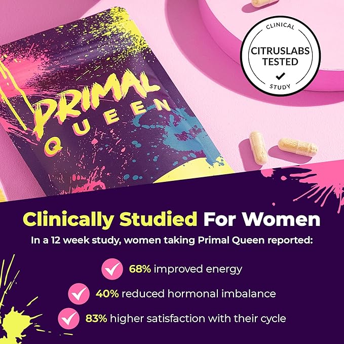 Primal Queen Female-Optimized Beef Organ Superfood Supplement (Beef Liver, Kidney, Heart, & 3 More) - 100% Grass Fed, Pasture Raised Cattle - Balance Hormones, Energy, & More for Women (Pack of 3)