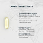 Naturalis Triple Strength UltraEPA™ EPA 1000mg | Pharmaceutical Grade High Purity 99% Omega-3 with 96.5% EPA Burpless Fish Oil | IFOS Certified, Sustainably Sourced, Non-GMO | Pack of 3