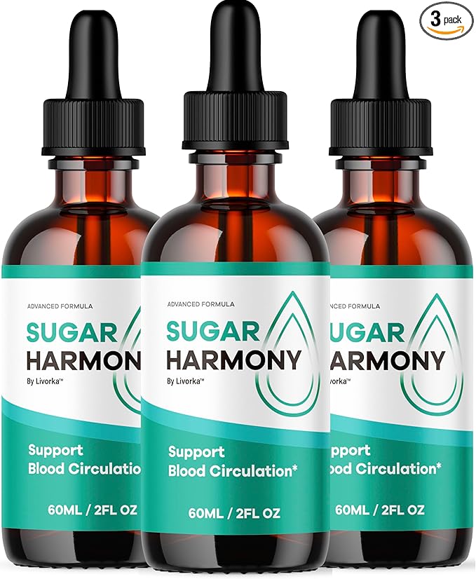 (3 Pack) Sugar Harmony Drops - Official SugarHarmony Advanced Premium Liquid Formula Support Drops - Maximum Strenght, Natural Ingredients For Overall Health & Wellness Reviews, 3 Bottles For 3 Months