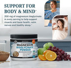 Magnesium Bisglycinate Powder Chelated Supplement - High Absorption Magnesium Glycinate Powder Supplement for Women and Men - Sleep, Muscle, Bone & Joint Support - Non-GMO Chelate - 237g, 60 Servings