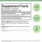 Chromium Picolinate 1000mcg for Healthy Weight Management (High Absorption and Bioavailability) (300 Vegan Safe Capsules, Non-GMO, Gluten Free) by Double Wood Supplements