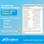Life-Space Double Strength Broad Spectrum Probiotic, 64 Billion CFU & 15 Diverse Strains, Redouble Formulated for Digestive Health & Immune Health, Probiotics for Women & Men - 30 Veg Capsules