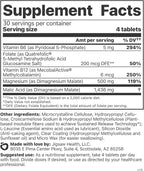 Jigsaw Health MagSRT | Magnesium Supplement with Vitamin B6, Folate & B12 | 120 Tablets | 30 Servings
