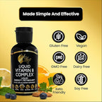 Cocó March N.M.D Liquid Vitamin B Complex with B1, B2, B6, B12 & Vitamin C – Energy, Metabolism & Immune Support – Vitamins for Women & Men – Vegan, Gluten Free, Soy & Dairy Free – 2 Fl Oz (59 mL)