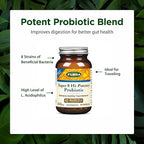 Flora Super 8 Hi Potency Probiotics 30 Count - Healthy Yeast Balance & Digestive Health - for Men & Women - 42 Billion CFU, Raw, Gluten Free - Up to 1 Month Supply