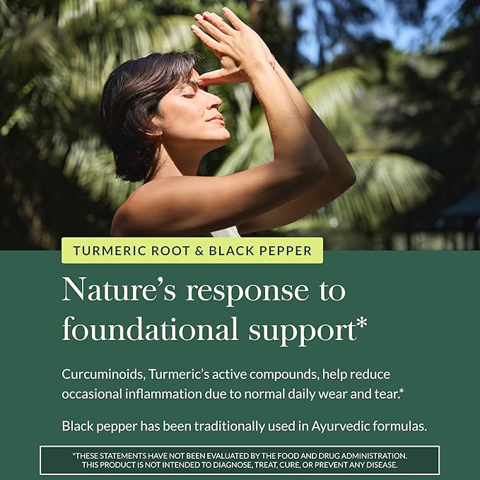 Gaia Herbs Turmeric Supreme Extra Strength - Supports Occasional Discomfort from Normal Wear & Tear* - with Turmeric Curcumin & Black Pepper - 120 Vegan Liquid Phyto-Caps (Up to 120 Servings)