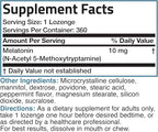 Bronson Melatonin 10 MG Fast Dissolve Peppermint Tablets, Promotes Relaxation, 360 Chewable Vegetarian Lozenges