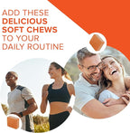 Qunol Turmeric and Ginger Soft Chews, 750mg Turmeric Supplement, Ultra High Absorption to Support Joint Health, 90 Count