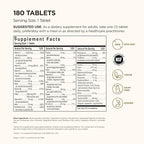 Solgar Formula VM-75, 180 Tablets - Multivitamin with Chelated Minerals - Vitamin A, B6, B12, C, D, E - Biotin, Magnesium, Calcium, Iron, Zinc - Vegan, Gluten Free, Dairy Free, Kosher - 180 Servings
