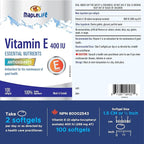 MapleLife Vitamin E 400IU - Natural - 100 softgels