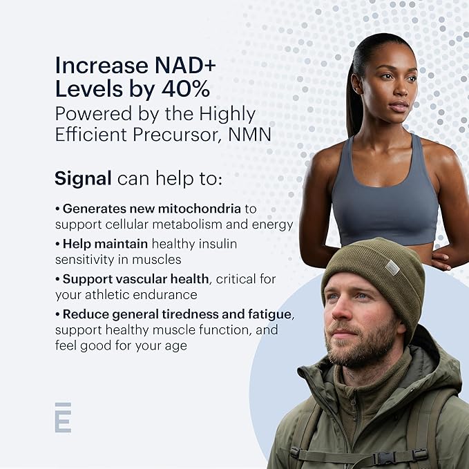 ELYSIUM Signal NMN Supplement - Clinically Proven to Support NAD+ Production, Mitochondrial Function & Metabolic Health - Nicotinamide Mononucleotide and SIRT3 Activation Complex- 30 Day Supply