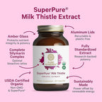 PURE SYNERGY SuperPure Milk Thistle Extract | Liver Detox and Cleanse Supplement | Organic Milk Thistle Extract with Silymarin | for Healthy Liver Support (60 Capsules)