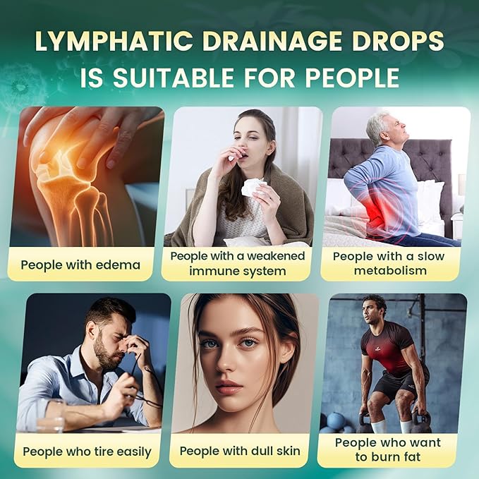 21-in-1 Lymphatic Drainage Drops for Liposomal, Immune & Lymph System Support Supplement for Women & Men with Echinacea, Dandelion, Burdock, Bromelain, Calendula, Turmeric & More, 2 Pack