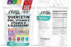 Q Defend Quercetin Supplement with Zinc Vitamin C Vitamin D Elderberry Turmeric Black Pepper Garlic Ginger Sea Moss Lysine Stinging Nettle Reishi Mushroom Immune Support 120 Capsules by Clean Nutra
