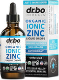 Zinc Supplements Liquid Drops Organic - Pure Organic Ionic Liquid Zinc Supplement Drops for Kids, Adults, Women & Men - Vegan, Skin Immune Support Supplements for Toddler Kids, Adults, Women, Men 4 Oz