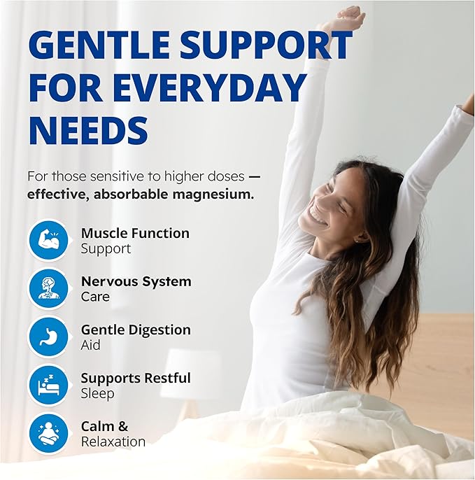 CanPrev Magnesium Biglycinate Chelated 80mg Ultra Gentle 120 V-Caps 120-Day Supply - Support Muscle Function, Bone Strength & Relaxation, Pure Magnesium Bisglycinate Formula, Promote Comfort & Balance