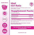 Pink Stork Inositol Supplement for Women – 40:1 Myo-Inositol & D-Chiro Inositol – Hormone Balance for Women – Healthy Ovulation & Fertility Support – Cycle Regularity & Metabolic Wellness, 30 Servings