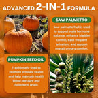Pumpkin Seed Oil Gummies with Saw Palmetto, Organic Pumpkin Seed Oil Supplement, High-Purity Extract for Hair Growth, Skin Health, & Immune Support, Raspberry Flavor, 60 Count
