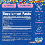 Dippin' Dots - Melatonin Gummies for Kids & Adults (30 Day Supply) Strawberry Sunset Creme Flavor | 2.5mg Per Kids Melatonin Supplement for Faster & Longer Sleep | Gummies for Children (60 Count)
