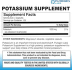 Puregen Labs Potassium Bicarbonate Supplement 1020 mg | Non-GMO | Gluten Free | 240 Vegetarian Capsules