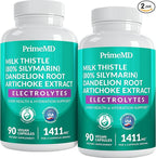 22-in-1 Liver Support Capsules – Supplement with Milk Thistle, NAC, Electrolytes & BioPerine Supplement – Smart Dose for Your Natural Filtration & Daily Hydration – 90 Vegan Capsules (Pack of 2)