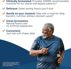 Bariatric Fusion Bariatric Multivitamin Soft Chew | Mixed Berry Fruit Flavor Chewy | Sugar Free Chewable Multivitamin Post Bariatric Surgery | Gastric Bypass and Sleeve | 60 Count | 1 Month Supply