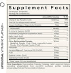 Codeage Liposomal Vitamin C+ Platinum - 1000 Mg Vitamin C Vitamins, Glutathione, NAC (N Acetyl Cysteine), Resveratrol, CoQ10, Rutin, Elderberry, Quercetin, Rosehip, Citrus Bioflavonoids - 180 Capsules