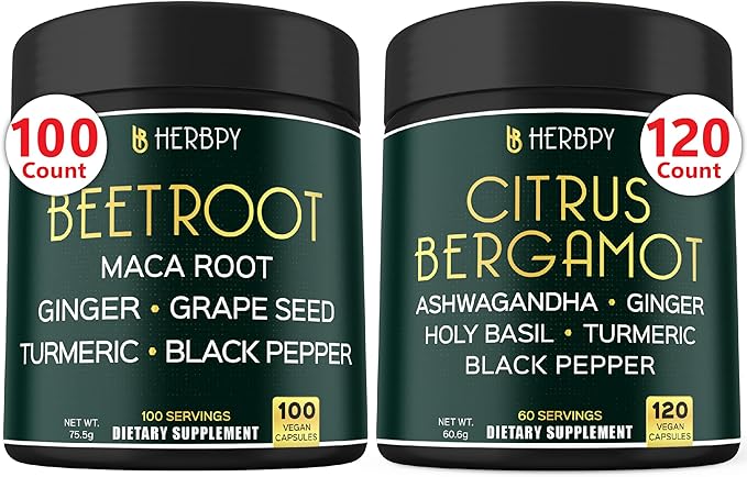 Bundle 6in1 Beet Root Capsules & 6in1 Citrus Bergamot Supplement