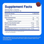 Feel Great Vitamin Co. Elderberry Gummies for Kids | Immune Support | Natural Antioxidant Immune Booster | with Vitamin C and Zinc | Gluten Free & Vegetarian | 90 Gummies