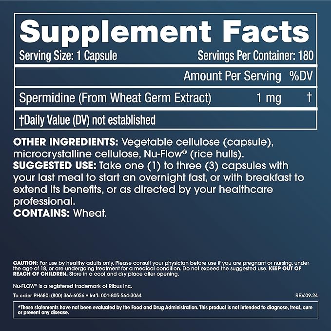 ProHealth Healthy Aging Bundle | Ca AKG Supplement 1,000mg (60 Capsules) + Pure Spermidine Supplement 1mg (180 Veggie Capsules) | Supports Longevity, Metabolic Function, Autophagy & Cellular Health