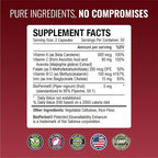 Approved Science Anemiaprin - Absorbable Iron, Vitamin C - Gentle On Stomach - 120 Capsules - 2 Month Supply - Non-GMO, Vegan