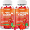 Vitamin B2 Gummies, Riboflavin Supplement with Magnesium for Kids & Adults, B2 Gummies for Migraine Relief & Nervous System Support, Vegan, Sugar-Free, Raspberry Flavor, 120 Count