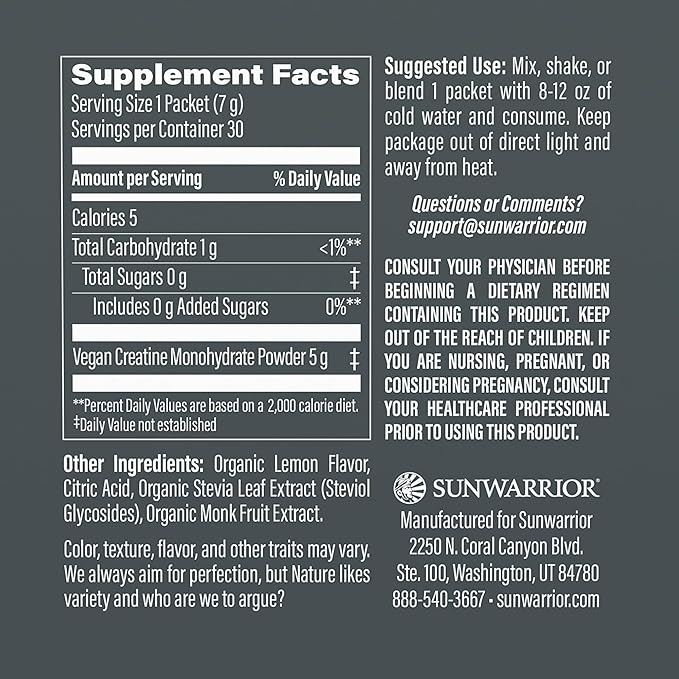 Creatine Monohydrate Powder Micronized PreWorkout Recovery Supplement | Support Muscle Building Strength Training Cognition | Vegan & Keto Friendly Easily Mixes, Pop Box 30 Servings, Lemonade Flavored