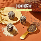 Rootless Seaweed Daily Bites – Coconut Chai – 1 Month Supply for Hormone & Thyroid Health | 100% Daily Iodine, Whole Food Ingredients, No Added Sugar (4 Pack)
