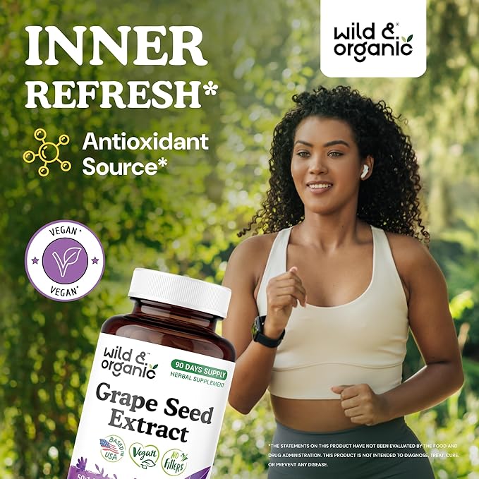 Wild & Organic Grape Seed Extract 90 Capsules & Beet Root 90 Capsules