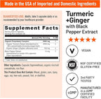 NatureWise Turmeric Curcumin + Ginger 2400 mg - Ultra High Curcuminoids 2100 mg - Turmeric Extract + Ginger - Extra Strength & Absorption - Vegan, Non-GMO - 90 Count[30-Day Supply]
