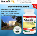 Glucocil – Vegetarian Capsules - Premium Blood Sugar Support - Supports the 3 Essentials for Healthy Blood Sugar - with Berberine, Proprietary Mulberry Leaf, and More