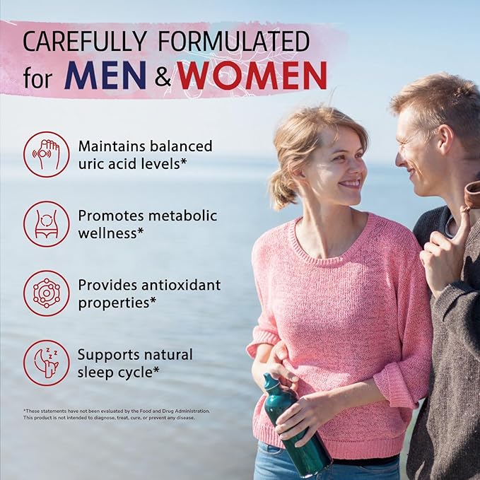 Bonawell Tart Cherry Capsule, 500mg Extract Per Capsule, Made from Montmorency Tart Cherries, Powerful Uric Acid Cleanse, Antioxidant Support, 8 Month Supply, 240 Capsules