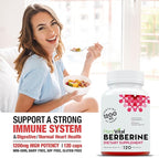 Plantvital Bundle Power Duo: Berberine 500mg-120 Capsules for Immunity & Cardio Health and D Mannose with Cranberry 1000mg-120 Capsules for Urinary Tract Support -Vegan, Non-GMO.