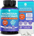 1 Body Magnesium Bisglycinate Capsules - Chelated Magnesium Supplement for Sleep Support, Muscle Cramps & Relaxation - High Absorption Formula Gentle on Stomach - 120 Count