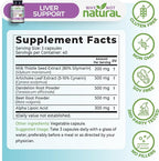 Why Not Natural 5-in-1 Liver Health Formula Supplement for Detox and Cleanse with Milk Thistle Support - 120 Capsules