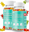 BIO VITALICA Irish Sea Moss Gummies with Elderberry – USA Made Vegan Gummies with Vitamin C, D & Zinc – Immune Support Supplement with Bladderwrack & Burdock Root for Adults & Kids – 2 Packs