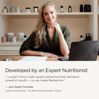 JSHealth Berberine Supplement with Berbevis for Metabolic Health Support. Higher Strength for Blood Sugar Already in the Normal Range and Body Composition. By Nutritionist Jessica Sepel (60 Capsules)