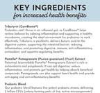 JUST INGREDIENTS Probiotic Complex - 60 Capsules, 5 Billion CFU, Prebiotics, Gut Health Support
