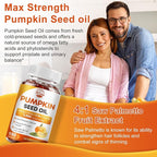 Pumpkin Seed Oil with Saw Palmetto, 3500mg Max Strength per Serving, 150 Softgels, Cold-Pressed with Essential Fatty Acids & Phytosterols, Supports Immune, Hair, Bladder & Prostate Health