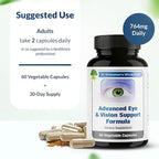 Dr. Grossman’s Whole Food Advanced Eye & Vision Support Formula – Eye Supplement with Lutein, Zeaxanthin, Bilberry & Prickly Pear – Natural Supplement Blend for Eye Health & Clear Vision – 60 Capsules