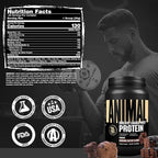 Animal Whey Isolate Protein Powder - Loaded for Pre & Post Workout Muscle Builder and Recovery with Digestive Enzymes for Men & Women - 25g Protein, Great Taste, Low Sugar - Brownie Batter 2 lbs